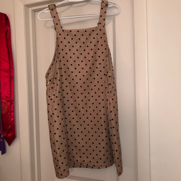 Vici Dolls Paper Crane Polka Dotted Overall Dress - Picture 3 of 4